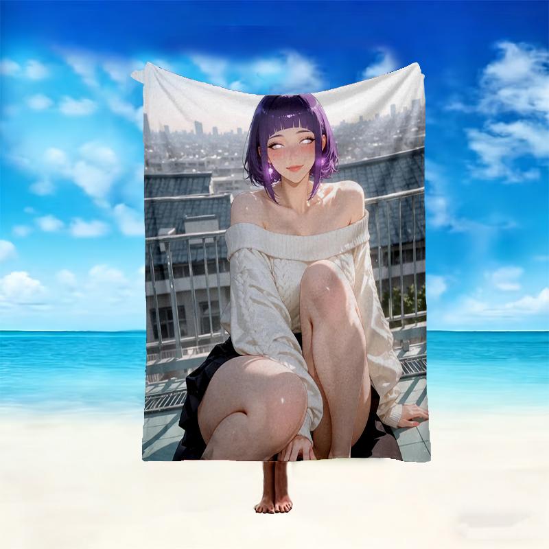 1pc Digital Print Nap Blanket, naruto Blanket for Home Use, All Season Warmth, Christmas and Valentine's Day Gift Blanket