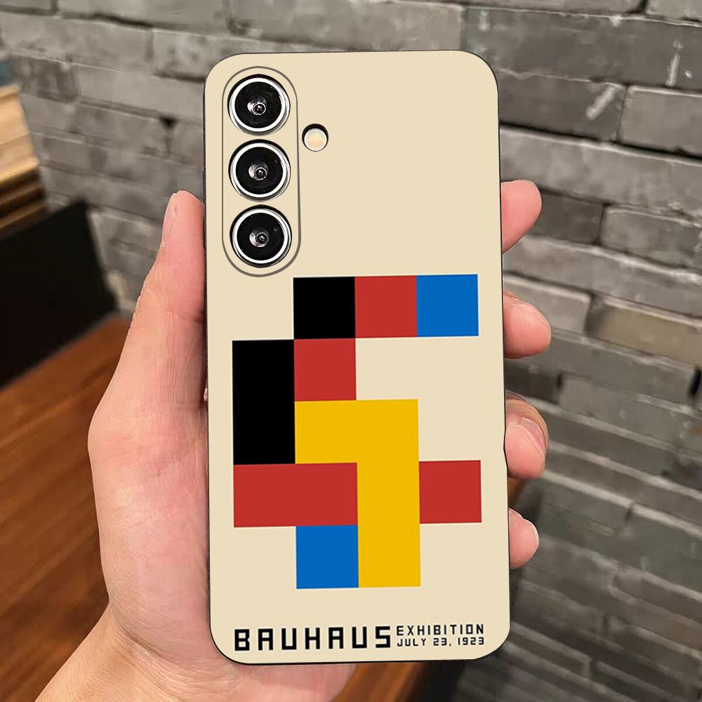 B-Bauhaus-ES Art Phone Case For Samsung S25 Edge S24 S23 S22 S21 S20 Ultra Plus Fe Galaxy A54 A53 A34 A25 A16 Silicon Cover