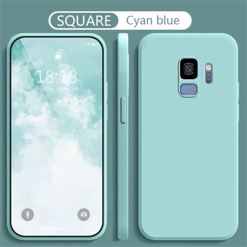 Мягкие чехлы из жидкого силикона для Samsung Galaxy S8 S9 S10 S20 S21 FE S22 S23 S24 Plus Fundas для Samsung Note 8 9 10 20 Plus Cover