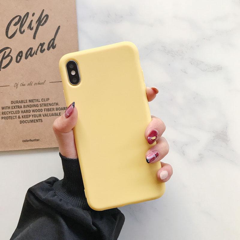 Мягкий силиконовый чехол для телефона для iPhone X XR XS Max XR X 8 7 6 6S Plus чехол для iphone 11 12 13 mini 13 Pro Max Конфетный цвет Чехол