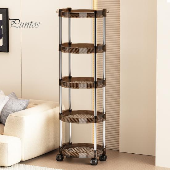 Стеллаж для хранения вещей, многоуровневая тележка с вращающимися на 360 градусов колесами, прочный несущий органайзер для косметики в ванной, полка большой емкости