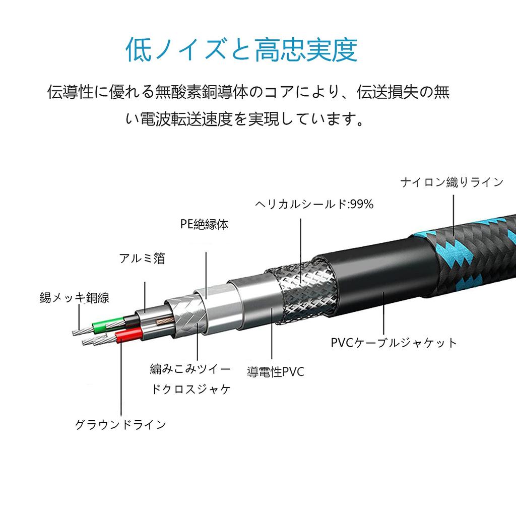 DanYun Guitar Shield 1m 3m 5m Guitar Cable SL Type Shielded Cable Fabric Braid Guitar Bass Keyboard Electronic Drum Musical Instrument Cable Heavy