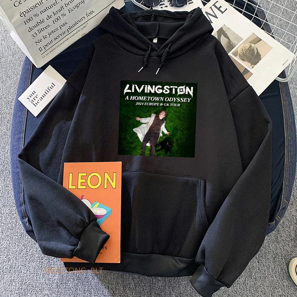 Livingston Европа Тур по Великобритании Графические Худи Альбом A Hometown Odyssey Свитшоты Одежда Женская Одежда Худи