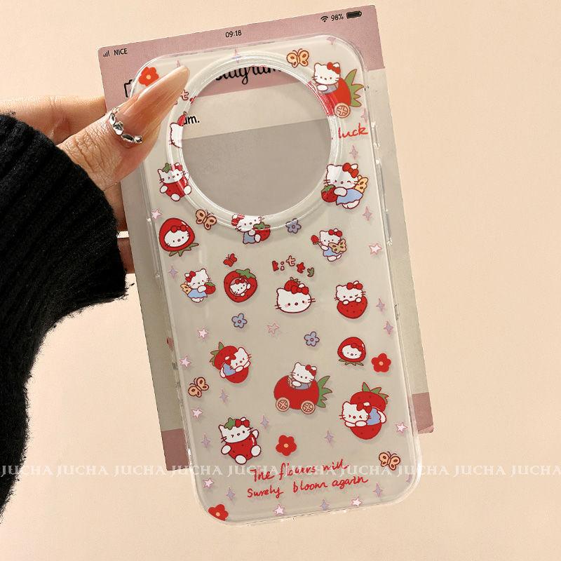 Applicable to Huawei mate mobile phone case new advanced sense metapro anti-drop mate female strawberry cat