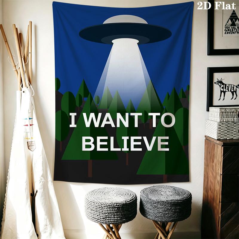 Alien UFO Pattern Home Decor Tapestry, Wall Hanging, Decorative RV Wall Cloth.SGT0917495