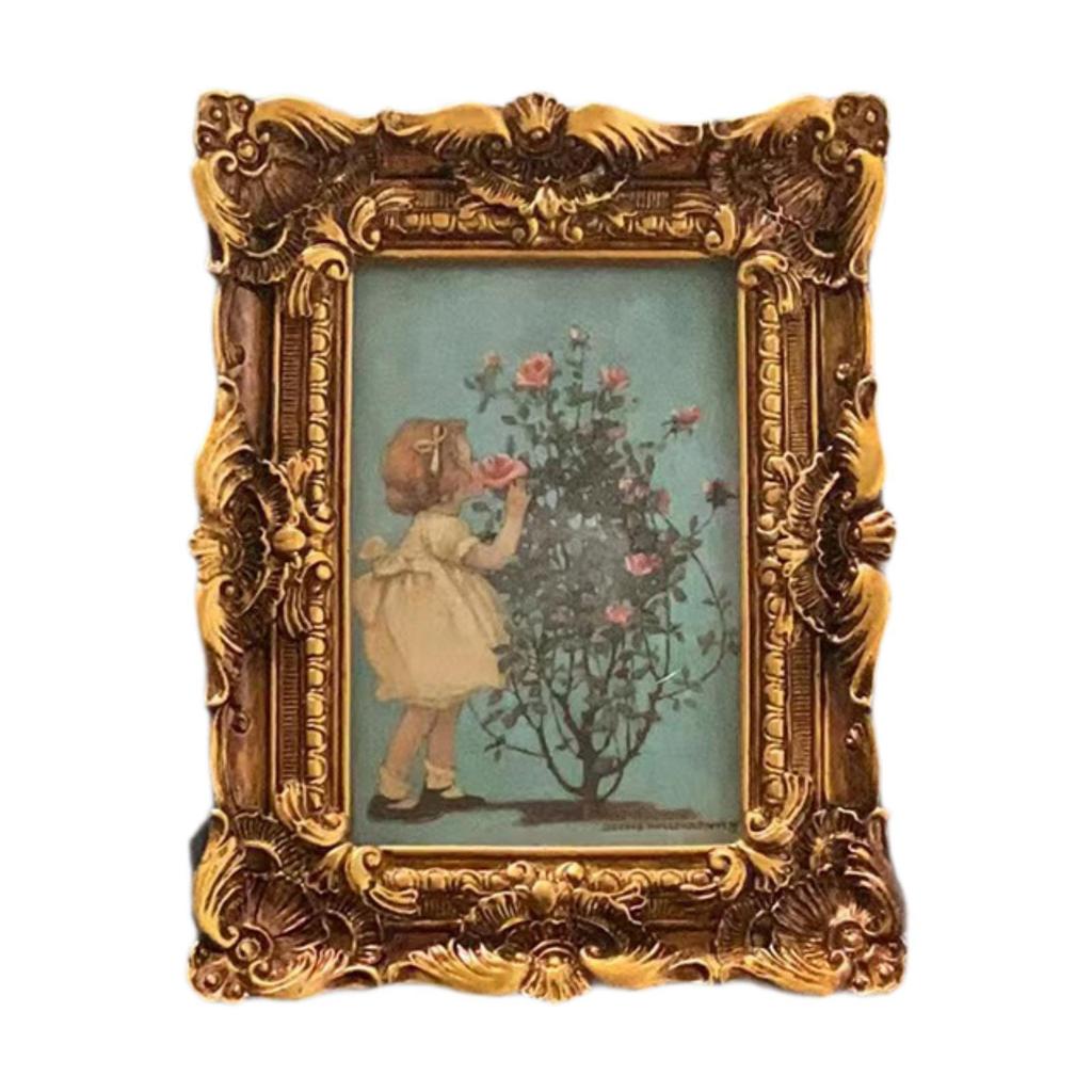 Фоторамка в винтажном стиле настенное крепление старомодная фоторамка