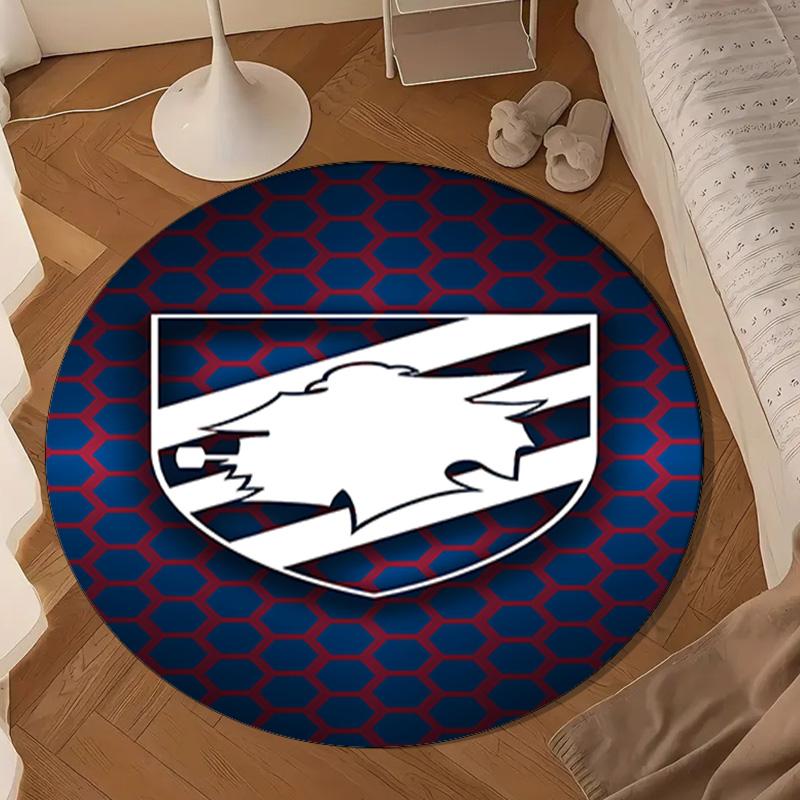 Sam-pdoria Team Emblem Round mat Home Decor, Chair rug For livingroom,Bedroom, doormat home decor Birthday Gift Christmas Gifts