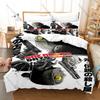 Kpop Sakamoto Days Theme Bedding Set 3Pcs Polyester Bed Linen Duvet Cover Pillowcase Home Bedroom Decor for Fans