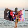 1pc Cars2 Beach Towel with Custom Name, Beach/Swimming/Bath/Picnic/Camping Towel, Suitable for Seaside Beaches