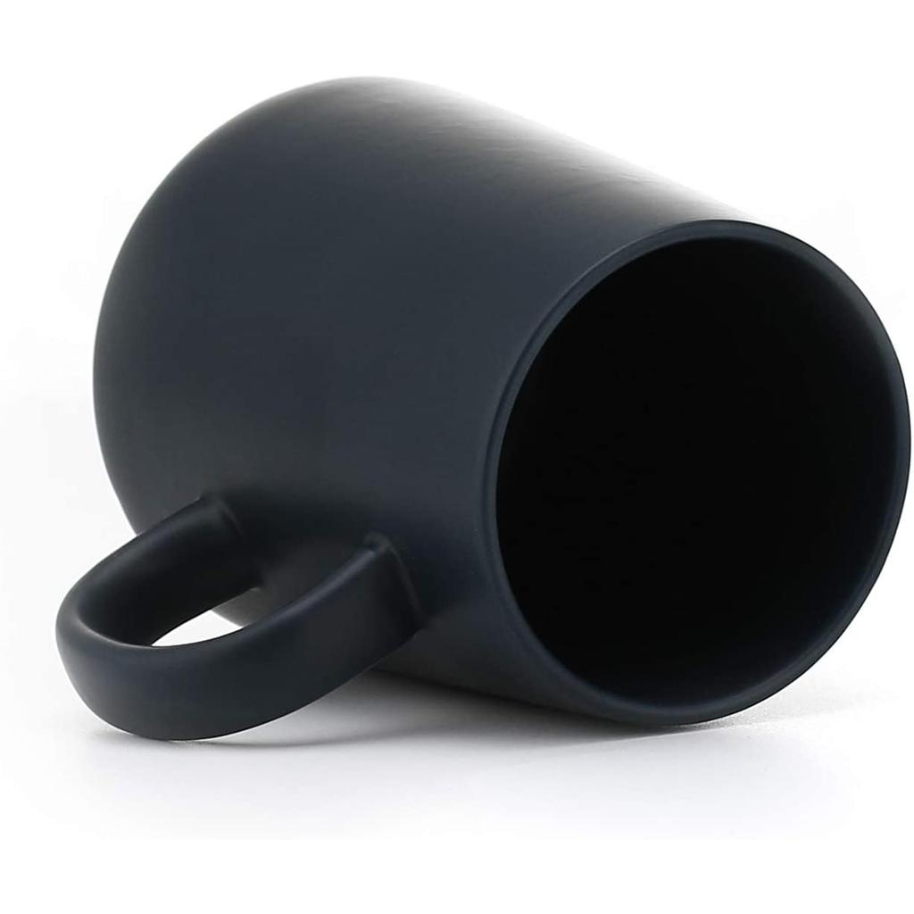 450ML Ceramic Tea Cup Extra Large Mugs Coffee Cups Wide Ceramic Single Color Frosted Big Coffee Mug Tea Cup With Spoon