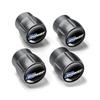 Power Modified Car Tire Valve Stem Caps, Aluminum Alloy Universal Decorative Tyre Air Nozzle Valve Core Caps Auto Accessories