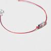 Kiee Oshimu (Silver925) 803 Stone Red Bracelet