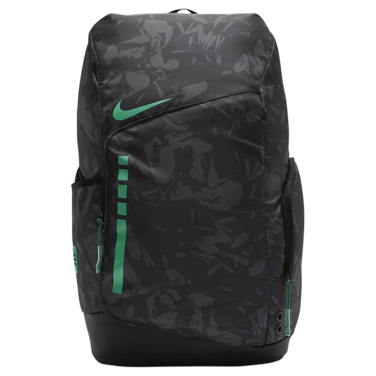 Nike Рюкзак для баскетбола Hoops Elite Pro Мужской Угольно-черный/Спортивный зеленый FN0943-010