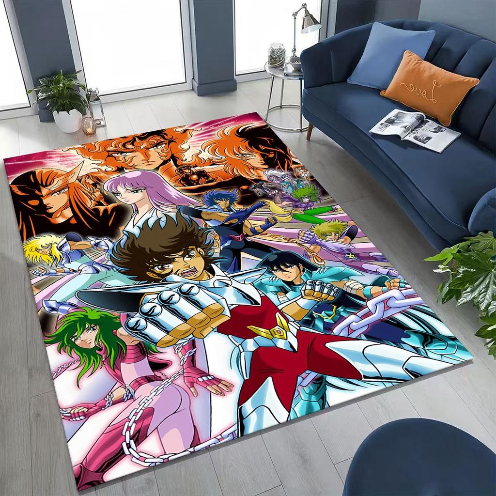 Ретро Аниме Saint Seiya Золотой Святой Мультяшный Ковер для Спальни Гостиной Дивана Домашний Придверный Коврик Декор, Детский Игровой Нескользящий Напольный Коврик Подарок