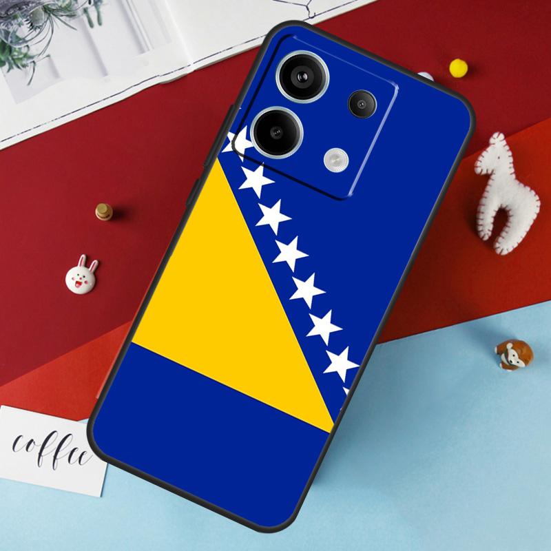 Чехол с флагом Боснии для Xiaomi Redmi Note 14 Pro 13 12 11 10 15 Pro Plus Redmi 14C 15C 10C 12C 13C 15