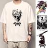Футболки Berserk Guts Funny T Shirt Men Cool Manga Graphic T Shirt Japanese Anime Women 100% Cotton Harajuku Hip Hop Tee Y2k Tops