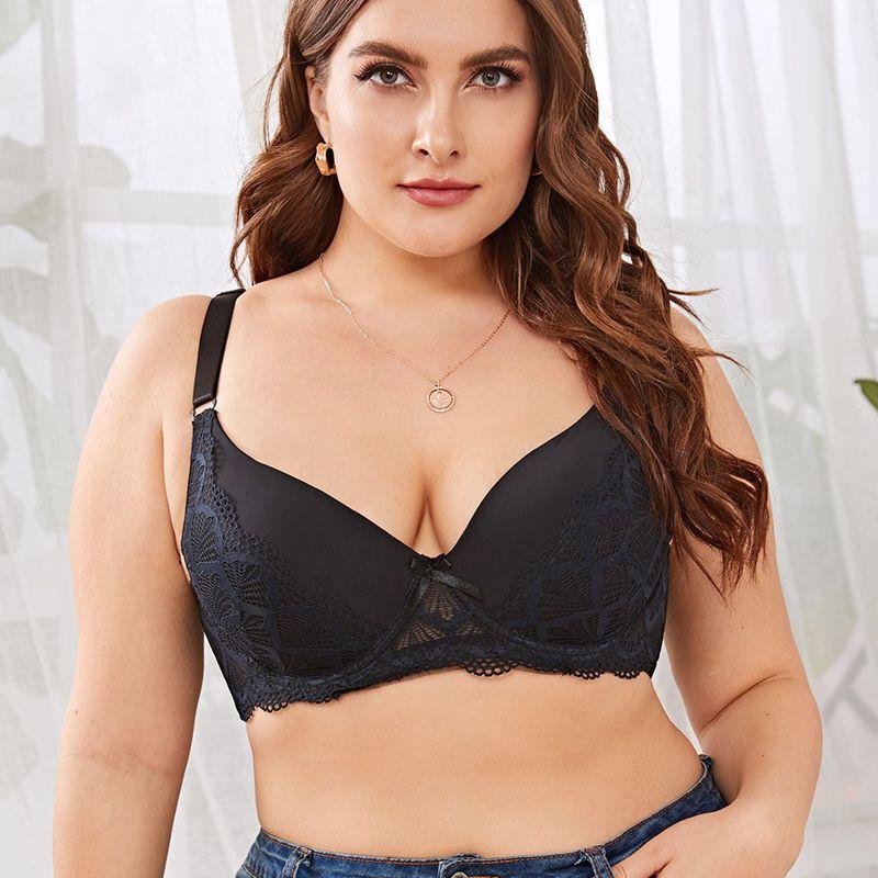 Женский бюстгальтер с полной чашкой размера плюс 44-50 DD E Cup, нижнее белье, красивое нижнее белье, бюстгальтер без косточек