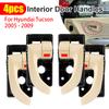 Car Interior Inside Door Handle Left Right Front Rear Door Chrome Handles For Hyundai Tucson 2005 2006 2007 2008 2009