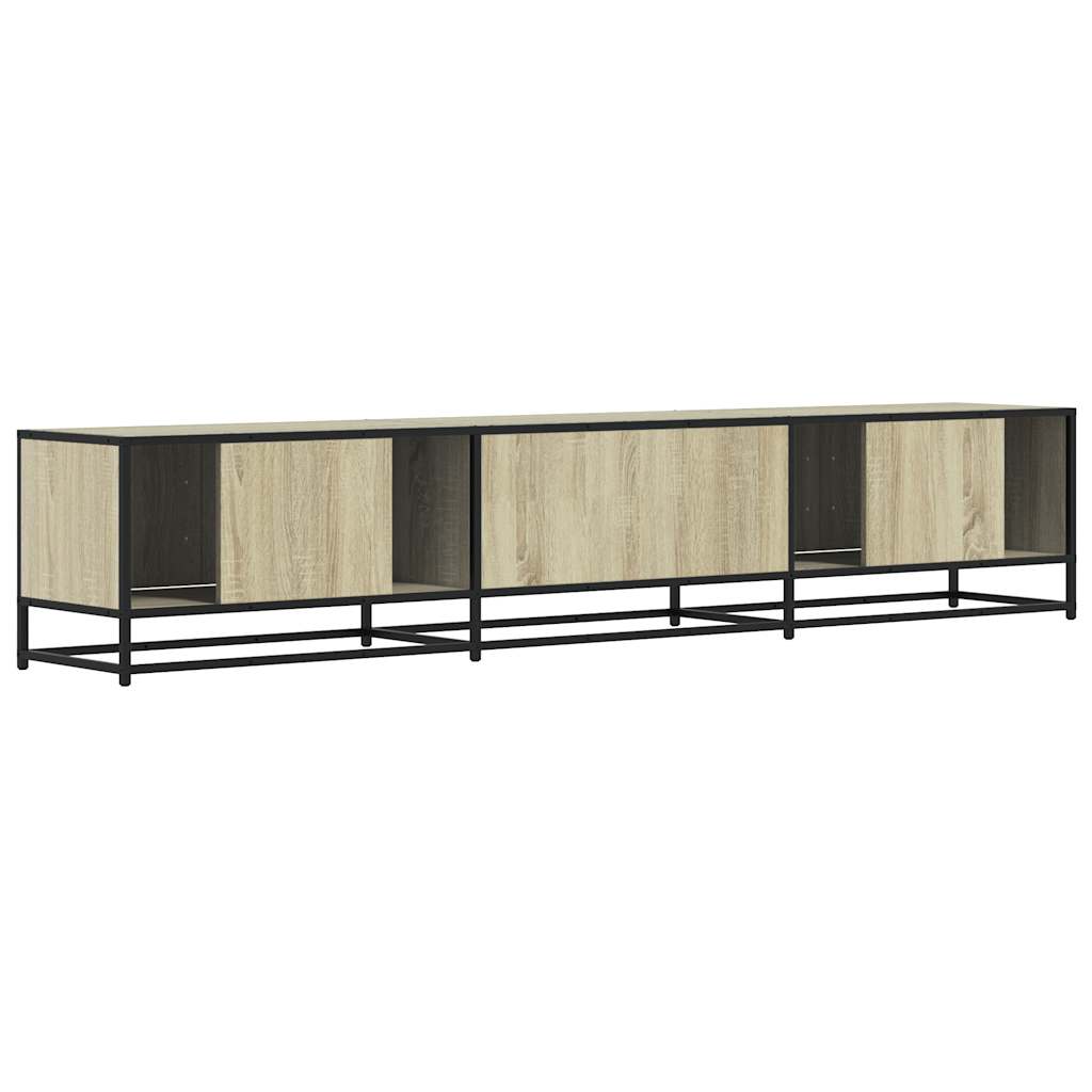 TV Stand in Sonoma Oak Finish 210 x 35 x 41 cm Engineered Wood
