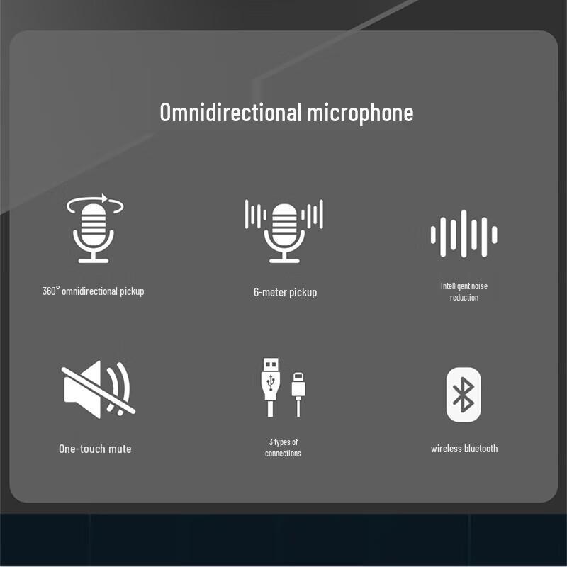 HOSODO Wireless Bluetooth Conference Speakerphone (CN version)