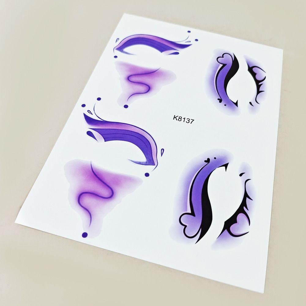 Colorful Butterfly Eye Tattoo Stickers Fairy Disposable Tattoos Sticker  Kids