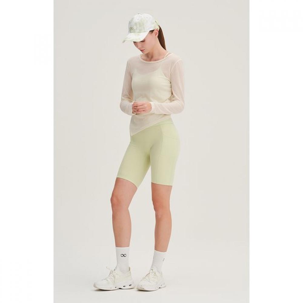 Huit Soft Modal Shirring Asymmetric Long Sleeve Tee Htwtl6i05t