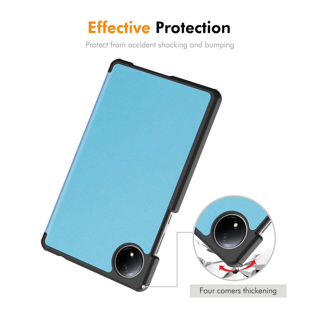 Для Xiaomi Redmi Pad SE 4G 8,7 дюйма ENKAY HAT PRINCE Тройная подставка-чехол из ПУ кожи+ПК Чехол для планшета