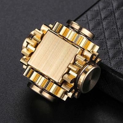 3D Gear Fidget Spinner R188 Gold Hand Cube, популярные корейские головоломки