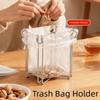 Stainless Steel Steel Trash Bag Support Foldable Sink Garbage Organizer  Garbage Management