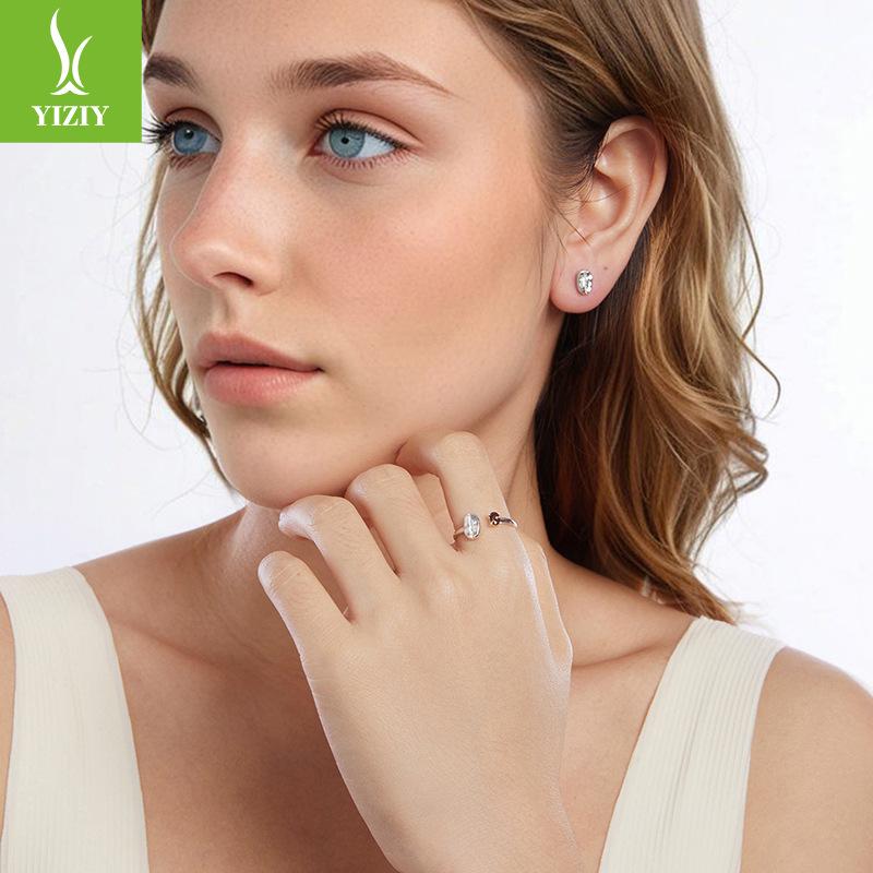 Кофейный набор Серьги из стерлингового серебра S925 Ювелирные изделия для любителей кофе Легкая роскошь Премиальное чувство