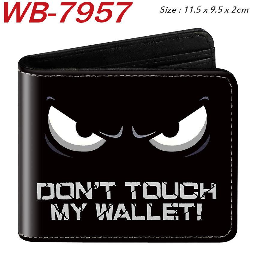 Cool Dark Funny Eyes Print Wallet Cute Short Student Coin Purse Folded Card Holder 1pcs