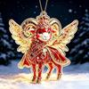2D Flat Goat Pendant Acrylic Animal Hanging Decoration Zodiac Goat Souvenir  Holiday Party Decor
