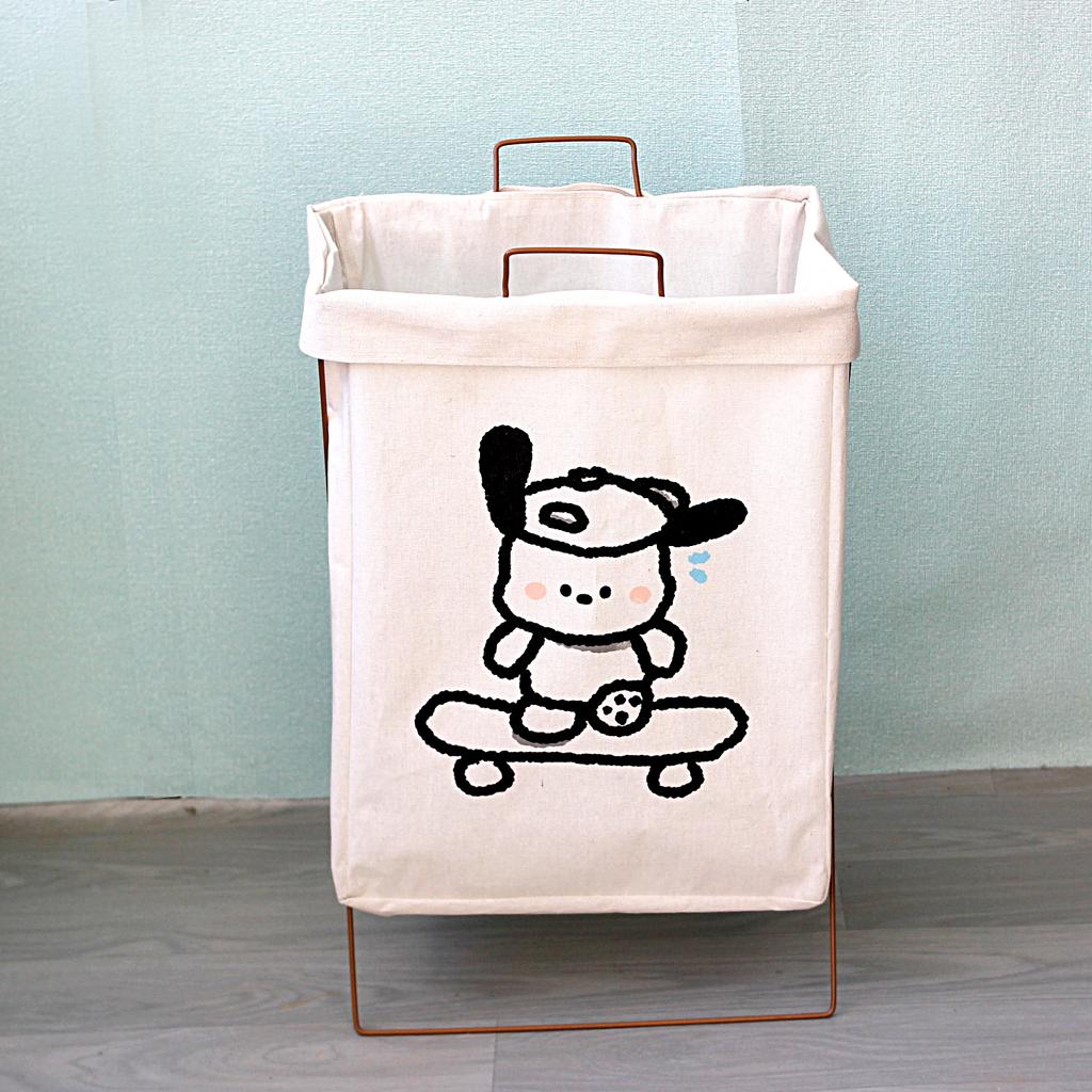 Складная водонепроницаемая корзина для грязной одежды с железной рамой, большая корзина для белья