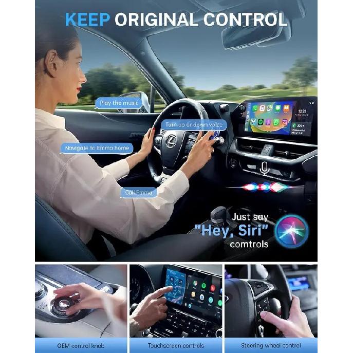 Новый беспроводной адаптер CarPlay Android Auto USB-донгл Смарт мини-бокс Plug and Play Универсальный для VW Toyota Nissan Honda Ford Benz