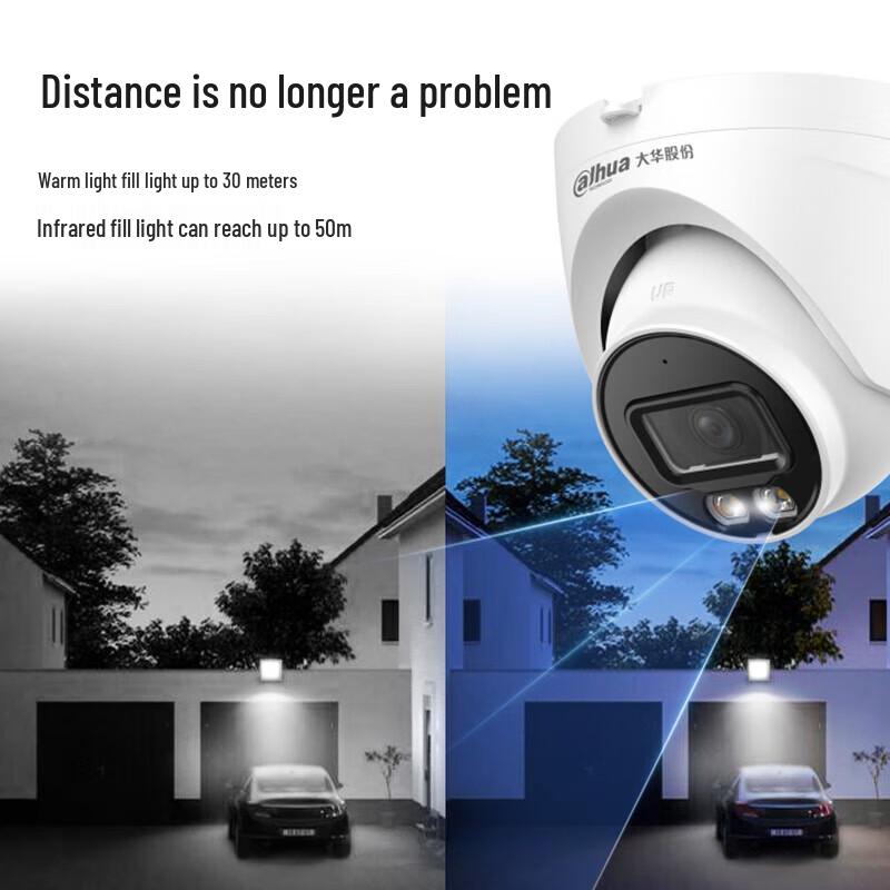 Dahua 2MP POE Dual-Light Indoor Network Dome Camera CN plug (adapter included)