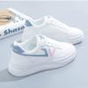 Модные женские кроссовки из вулканизированной кожи 2024 года, новые повседневные классические однотонные кроссовки из искусственной кожи для ходьбы, женские повседневные белые кроссовки