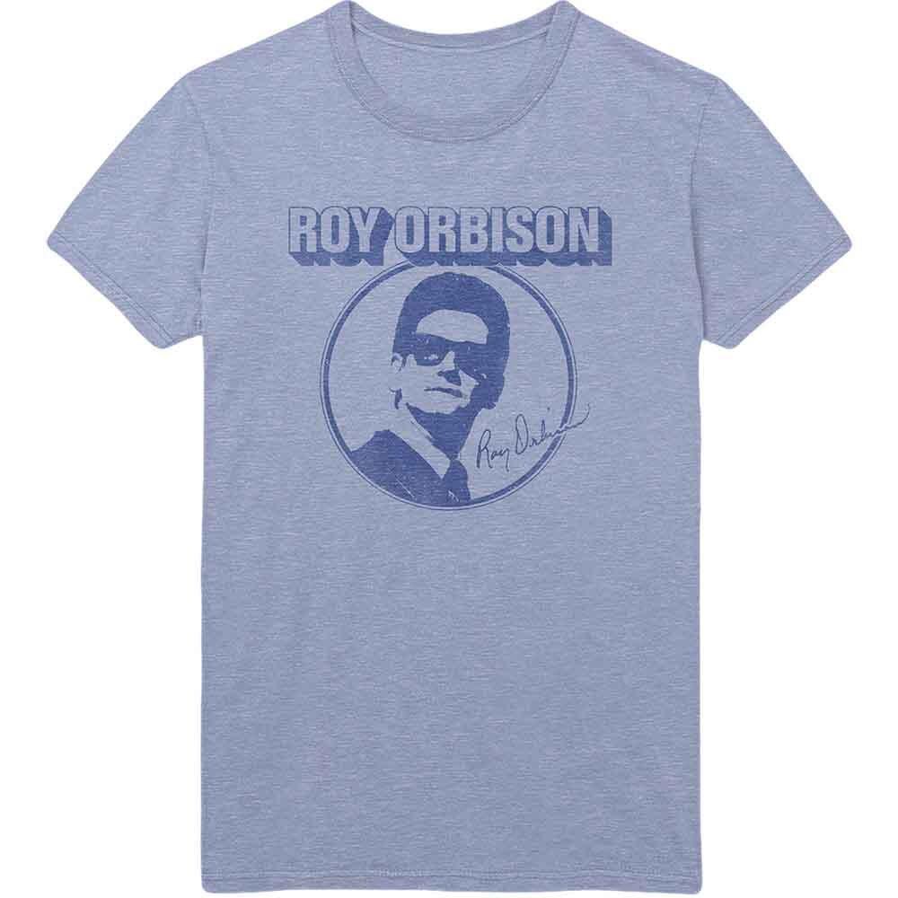 Roy Orbison Photo Circle T-Shirt Blue New Unisex T-Shirt