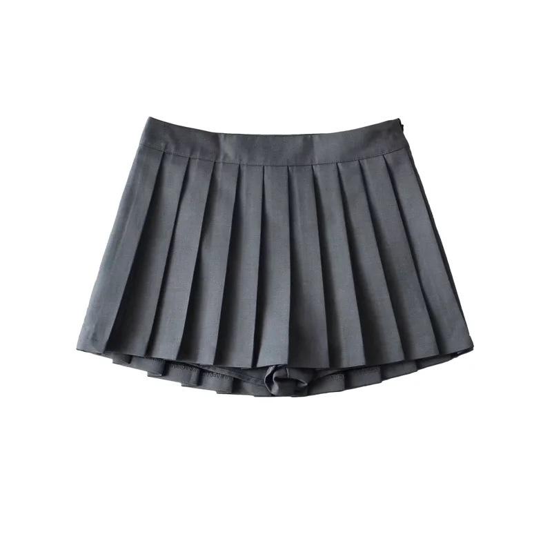 Spicy Girl Anti Revealing Half Skirt Trendy Women'S Clothing 2025 New High Waisted Pleated Short Skirt Fashionable Pleated Skirt