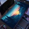 Forest Games Mouse Pad Large Computer Office Game Table Mat 90x40 Xxl Rubber NonSlip Stitched Edge Keyboard Mats Long Desk Pads