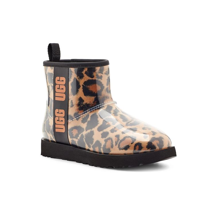 UGG Классические прозрачные мини-теплые прочные нескользящие повседневные короткие зимние ботинки женские ботинки Leopard 1122512-BTC