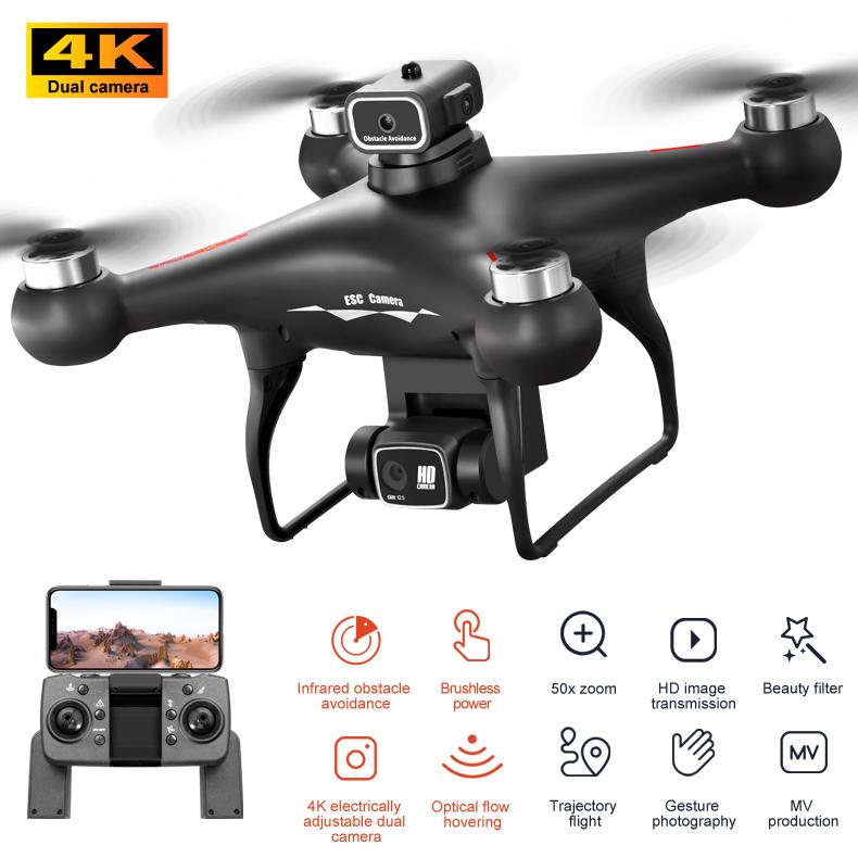 S116 MAX Дрон WIFI FPV Профессиональный 5G HD Двойная ESC Камера Оптический поток Бесколлекторный 360° Обход препятствий RC Дрон Игрушки