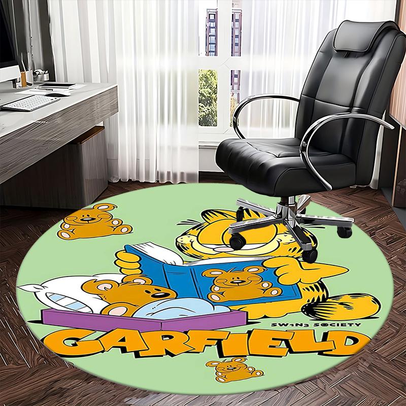 garfield,teddy bear Chair mat Round Rug Office carpet, Non slip, Suitable for Living Rooms, Bedrooms,Decor1205610a
