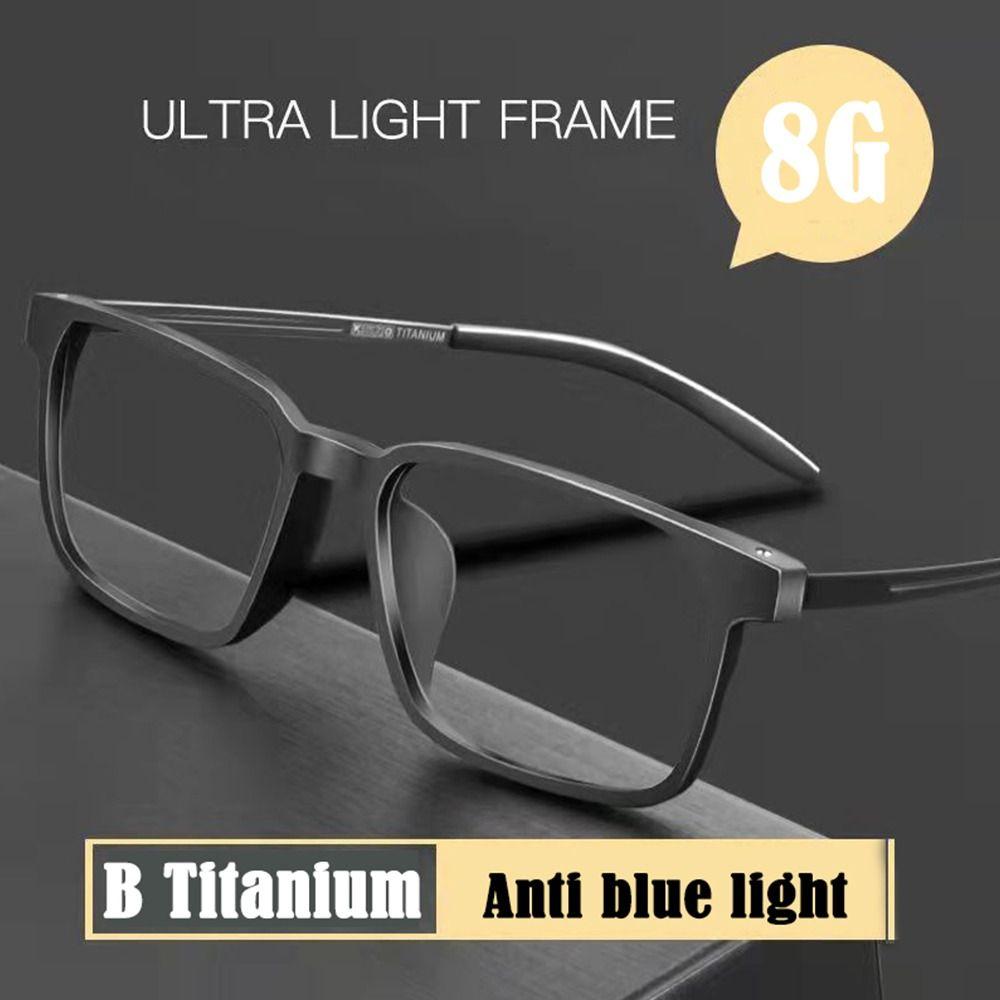 Eye Protection Vintage Elegant Eyeglasses Anti-Blue Light Reading Glasses Ultra Light Frame