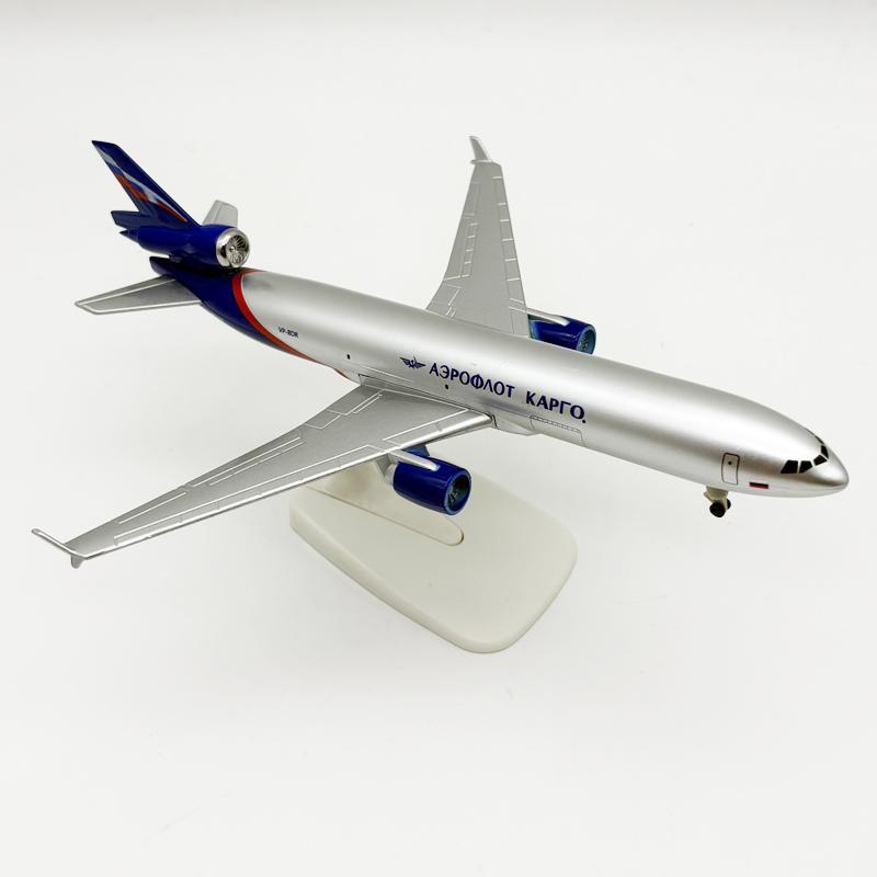 20 см Модель самолета MD11 Аэрофлот Масштабная копия самолета Материал: сплав Миниатюрный самолет с колесами Аутентичный коллекционный подарок