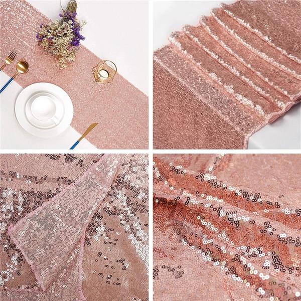 Современная скатерть с блестками и блестками, пылезащитная свадебная скатерть, розовое золото, скатерть для декора вечеринки