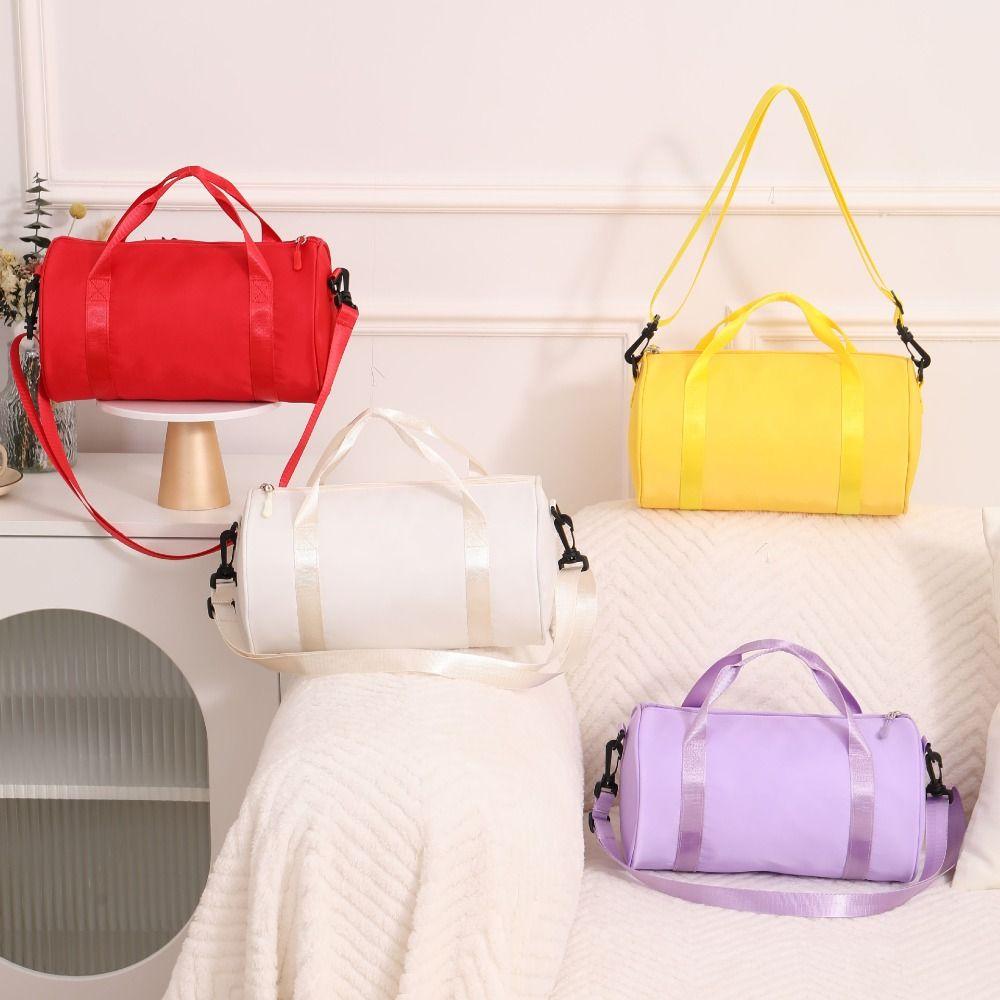 Large Capacity Sports Bags Solid Color Shoulder Bags New Yoga Bag  for Women