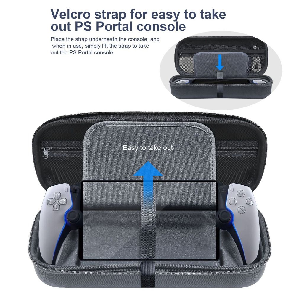 Hard Handheld Console Storage Bag Shockproof Screen Protector Carrying Case for PlayStation Portal