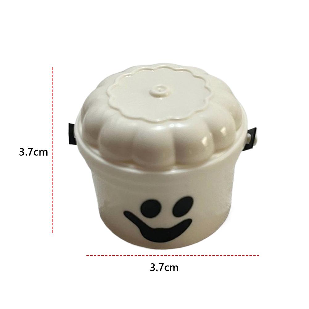 Halloween Mini Nostalgia Bucket with Handles Plastic Storage Buckets Multi-Purpose Spooky Bucket Toy Trick Or Treat Buckets