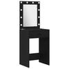 Makeup Table 2 pcs Black 50 x 41 x 135 cm Engineered Wood