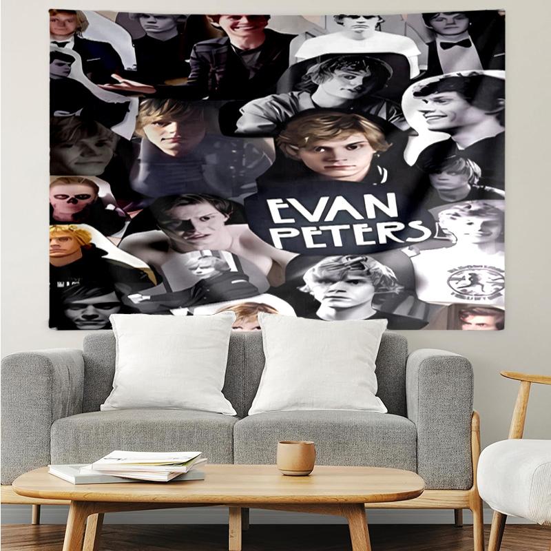 Тканое панно Evan Peters1 для спальни, эстетичное настенное панно для класса, гостиной, общежития, офиса, идеальный креативный подарок